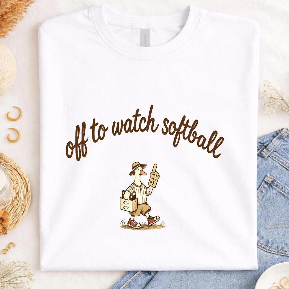 Off To Watch Softball Shirt, Softball Mom Tee, Game Day Shirt, Softball  t-shirt